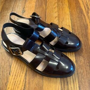 J. Crew Fisherman Sandals 9 Rich Hickory NEW